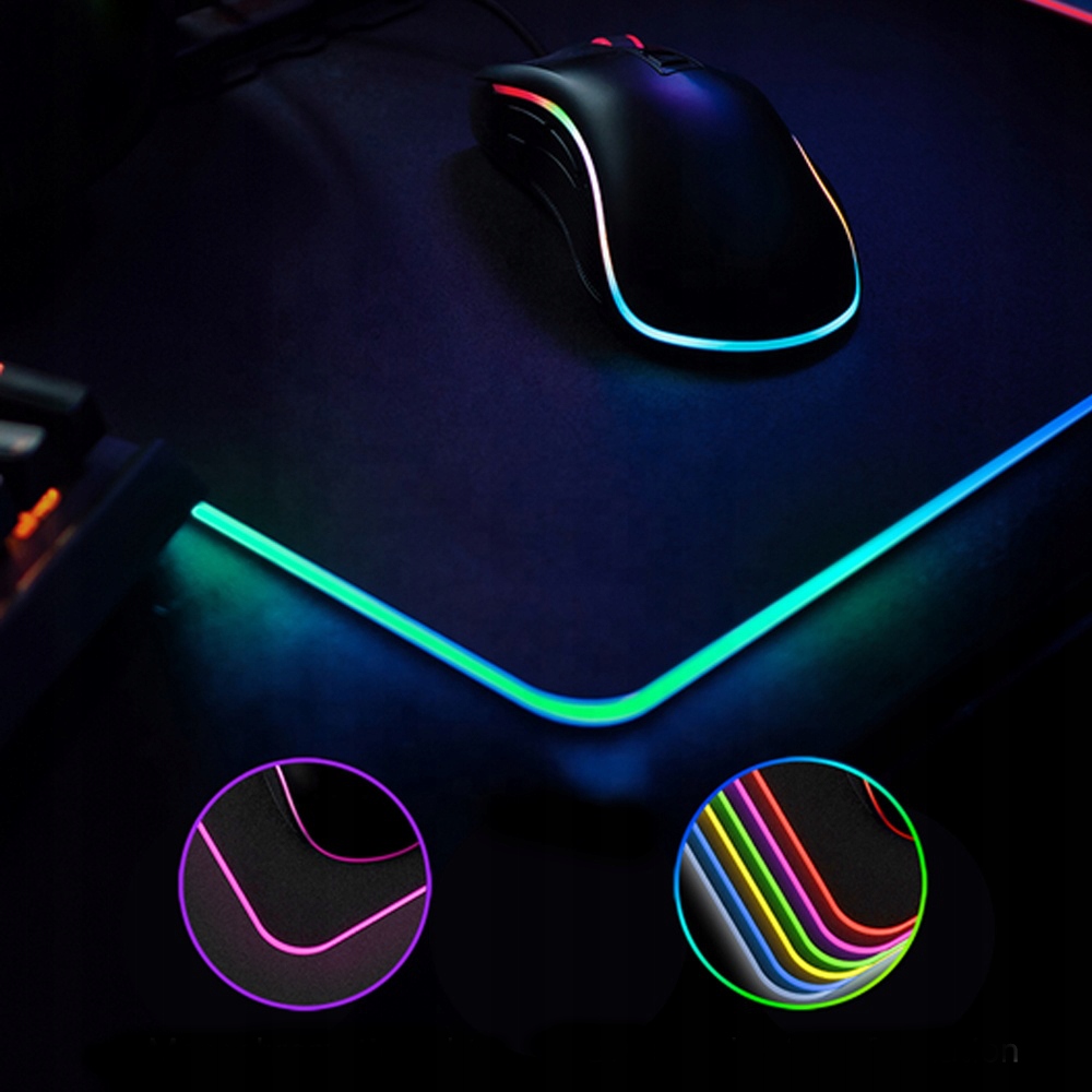 PODŚWIETLANA PODKŁADKA POD MYSZ GAMINGOWA LED XXL EAN (GTIN) 8808417292351