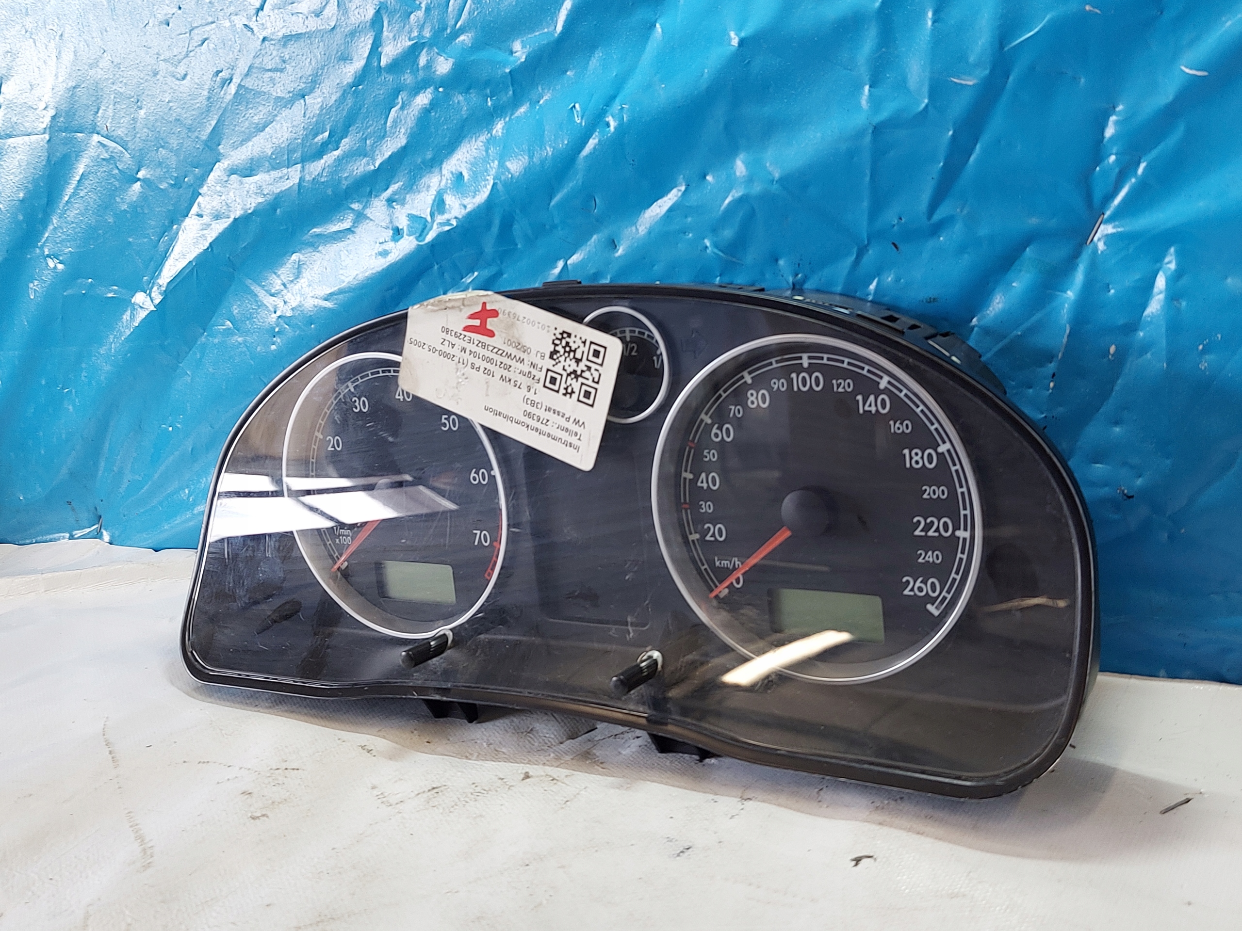 dials clock VW PASSAT B5 1.6 B 3B0920805