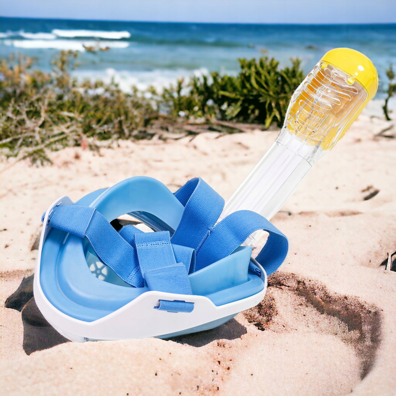 MASKA DO NURKOWANIA SNORKELINGU PEŁNOTWARZOWA L/XL KAMERA SPORTOWA FULL HD Rodzaj pełnotwarzowa z kamerką z rurką