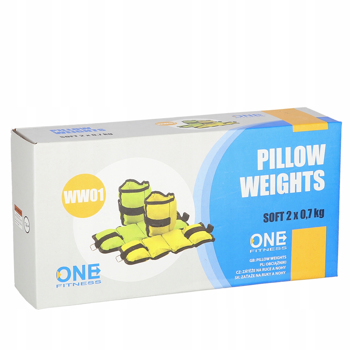 WW01 Yellow Obciążniki 2 x 0.7 Kg One Fitness