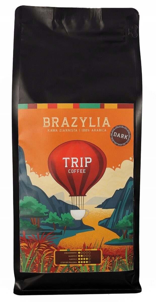 Kawa ziarnista 100% arabica Trip Coffee Brazylia Dark 1000 g