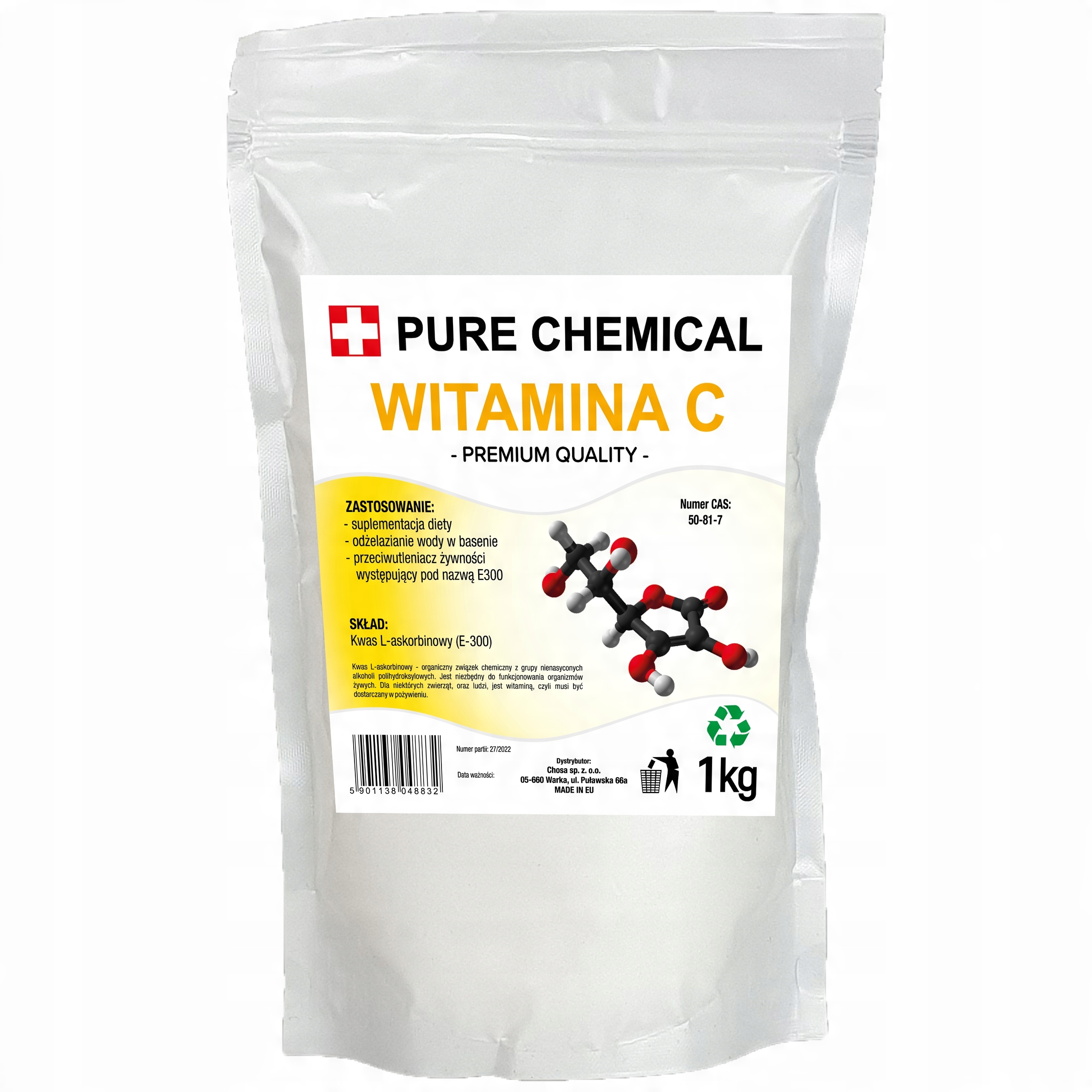 

Witamina C W Proszku Kwas L-askorbinowy Czda 1kg