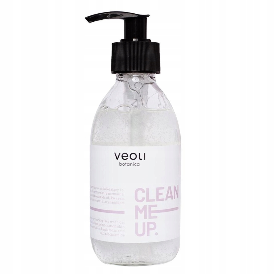 Osvěžující gel na mytí obličeje Clean Me Up Veoli Botanica 190 ml