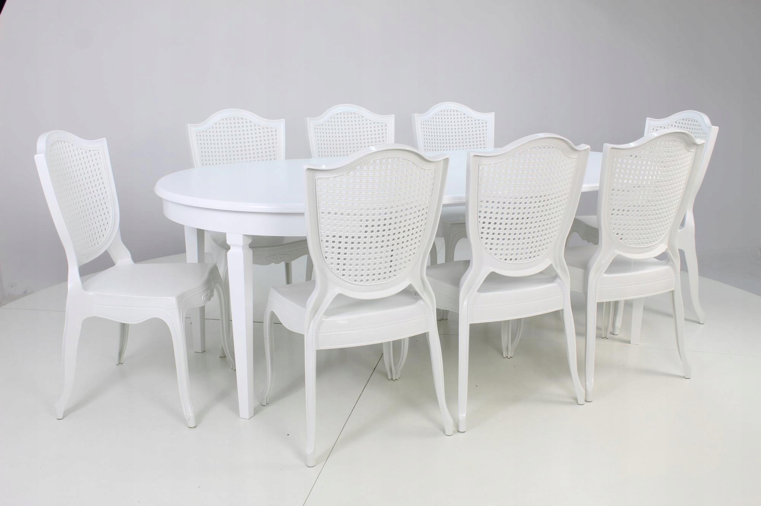 Stół Okrągły Biały Rozkładany Drewno Buk ⌀110cm Materiał drewno