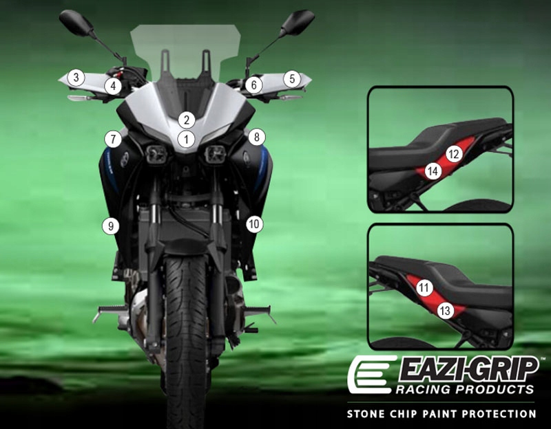 Yamaha Tracer 7 Gt 2021-2024 Ppf Ochranná Fólia Na Deflektory