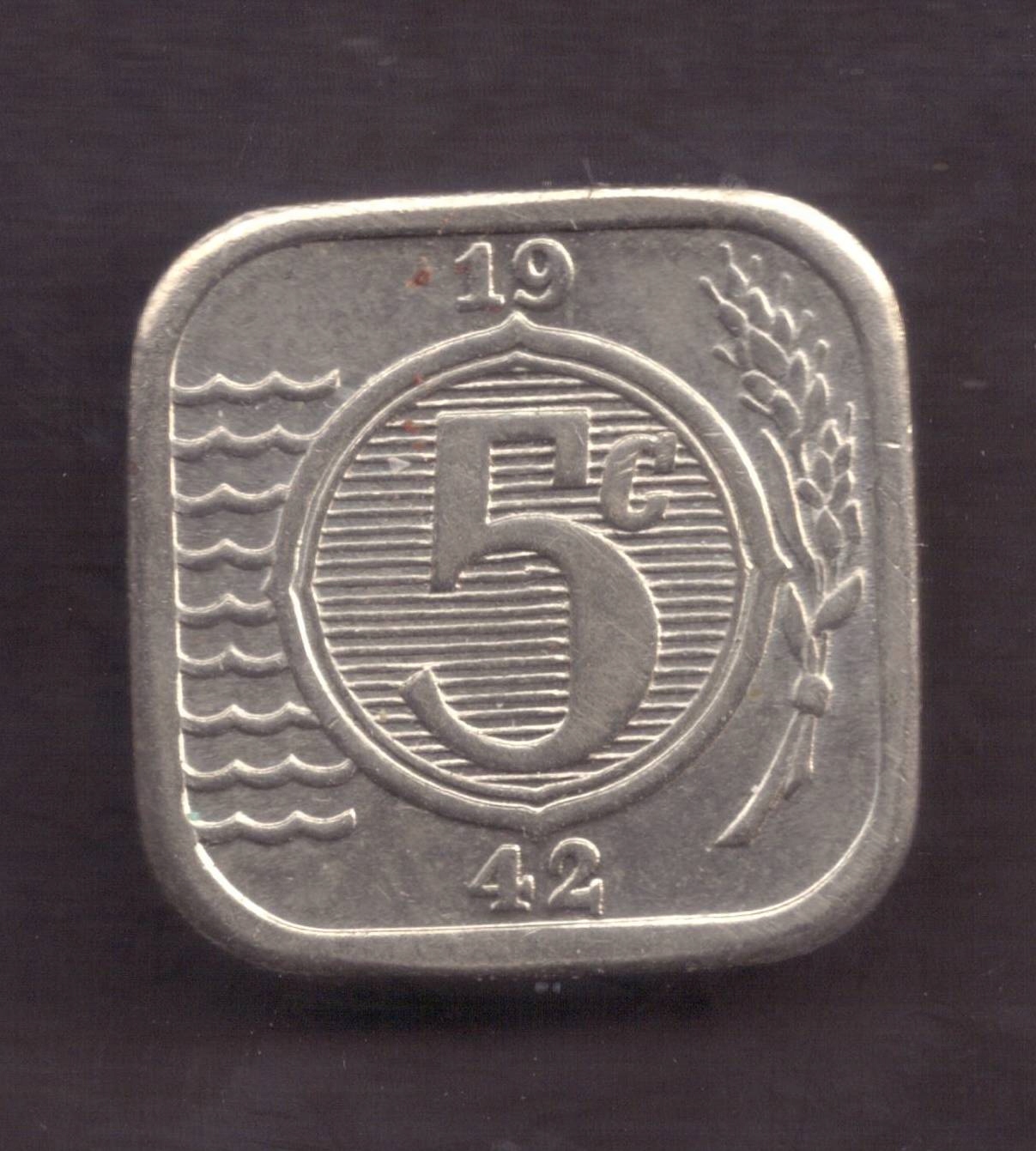 Holandia - żeton - 5 Cent 1942 rok