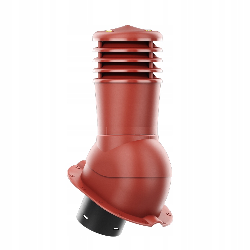 Větrací komín Smartline profil M fi 150 mm, nezateplený, červený