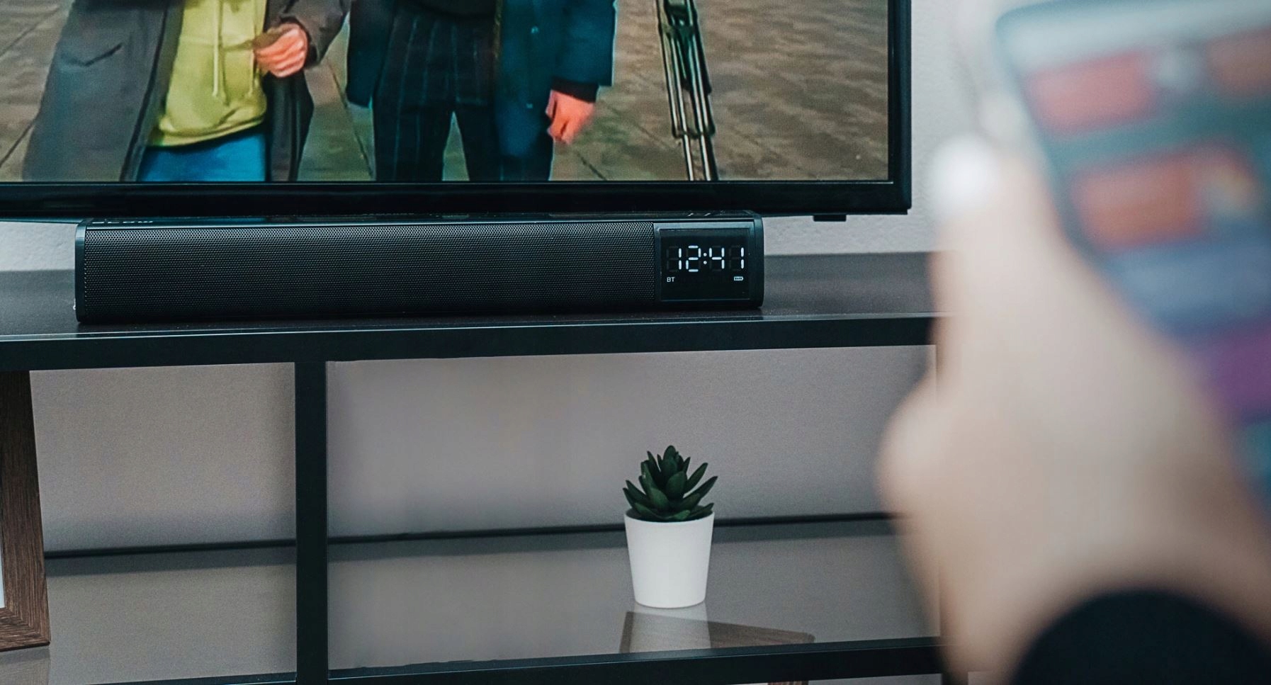 SOUNDBAR GŁOŚNIK BLUETOOTH RADIO USB do TELEWIZOR Głębokość produktu 6.1 cm