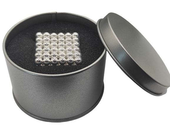 

Kulki magnetyczne 5mm 216 sztuk srebrne
