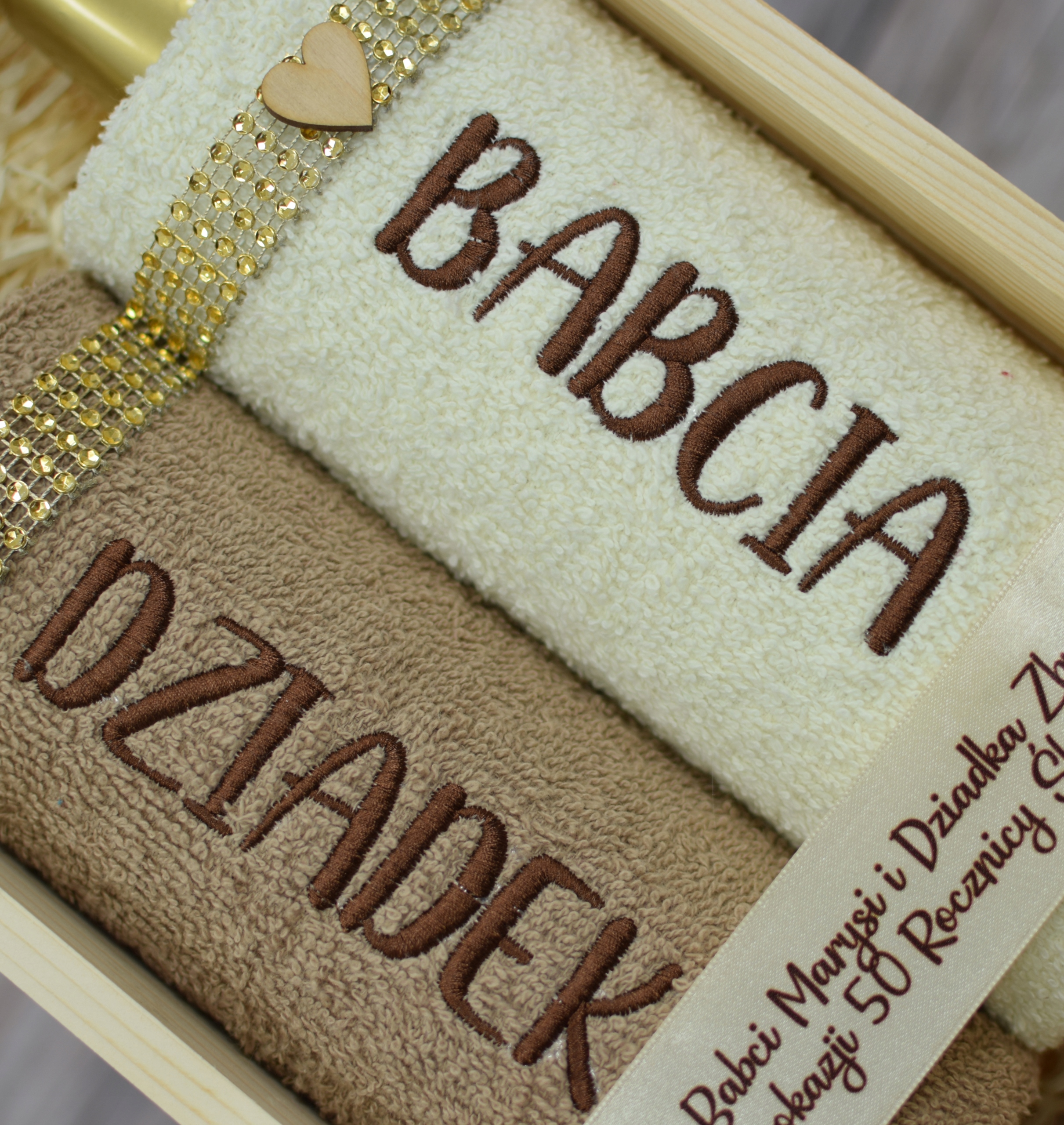 komplet ręcznik prezent dla Dziadków Babci Dziadka Marka inna