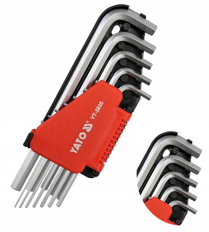 Yato Klucze imbusowe Calowe klucz imbus Zestaw 12 cz. YT-5835
