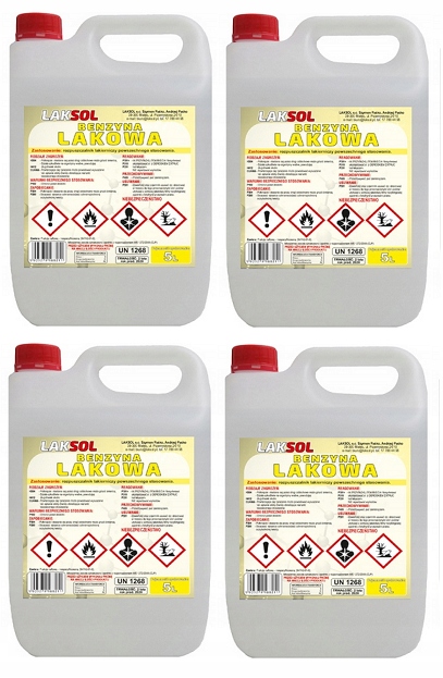 Benzyna Lakowa Laksol 5L 4sztuki 20Litrów