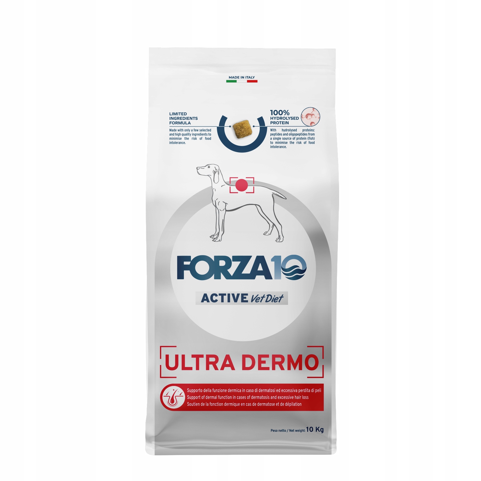 Forza10 Veterynary Diet Ultra Dermo Active pro psy 10 kg 100% hydrolyzát