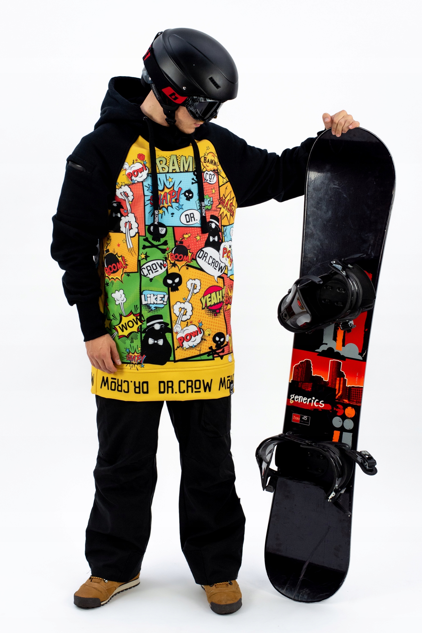 Męska Bluza Snowboardowa Comic L Materiał dominujący inny