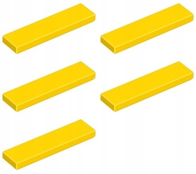 

Lego 2431 Płytka Tile 1x4 żółta Nowa (5g) 5 szt.