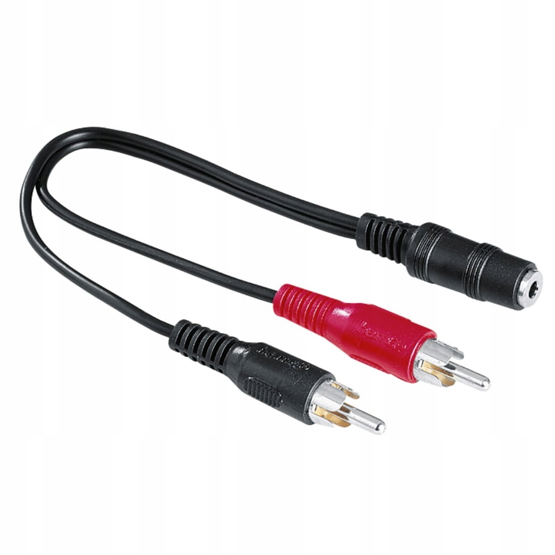 Adapter 1x Mini JACK 3,5mm F - 2x Cinch RCA M HAMA