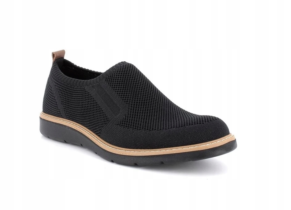 Igi&co Černé Pánské Síťované Polobotky Casual 45 J0D