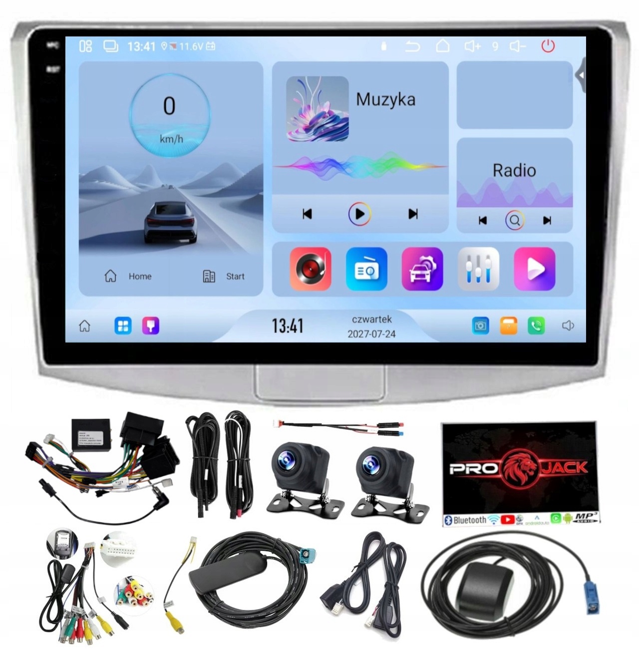 Navigační Rádio Carplay Gps Android Vw Passat B6 B7 CC Wifi 4GB 64GB Sim