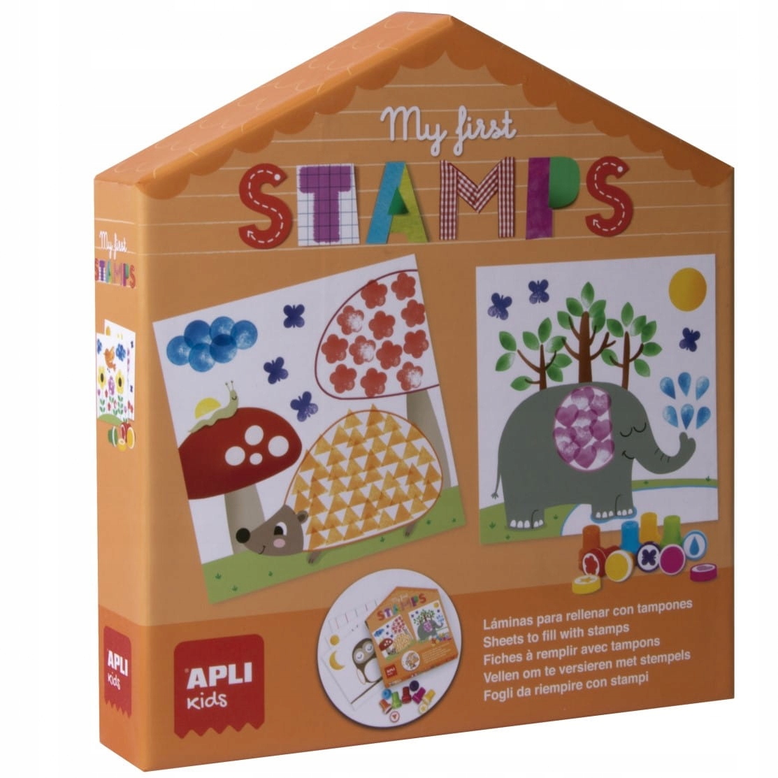 

Zestaw artystyczny Apli Kids Stempelki 3+