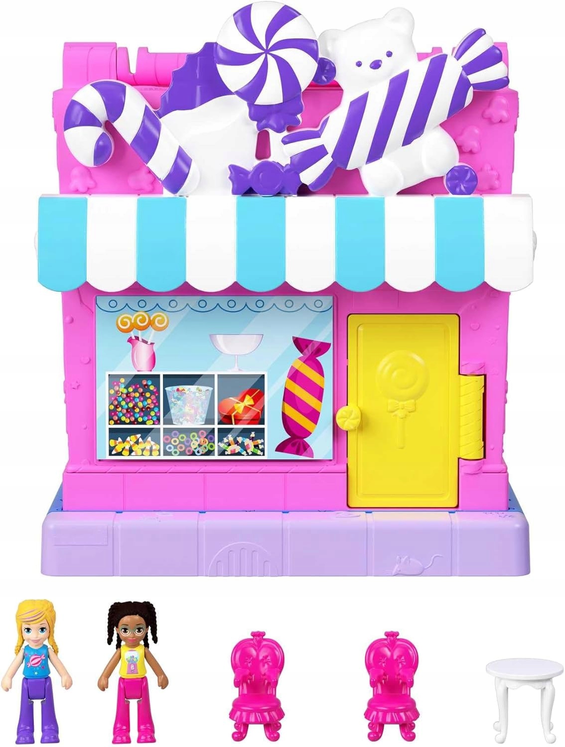 POLLY POCKET SKLEPIK ZE SŁODYCZAMI + 2x LALECZKA HNB03 EAN (GTIN) 194735136001