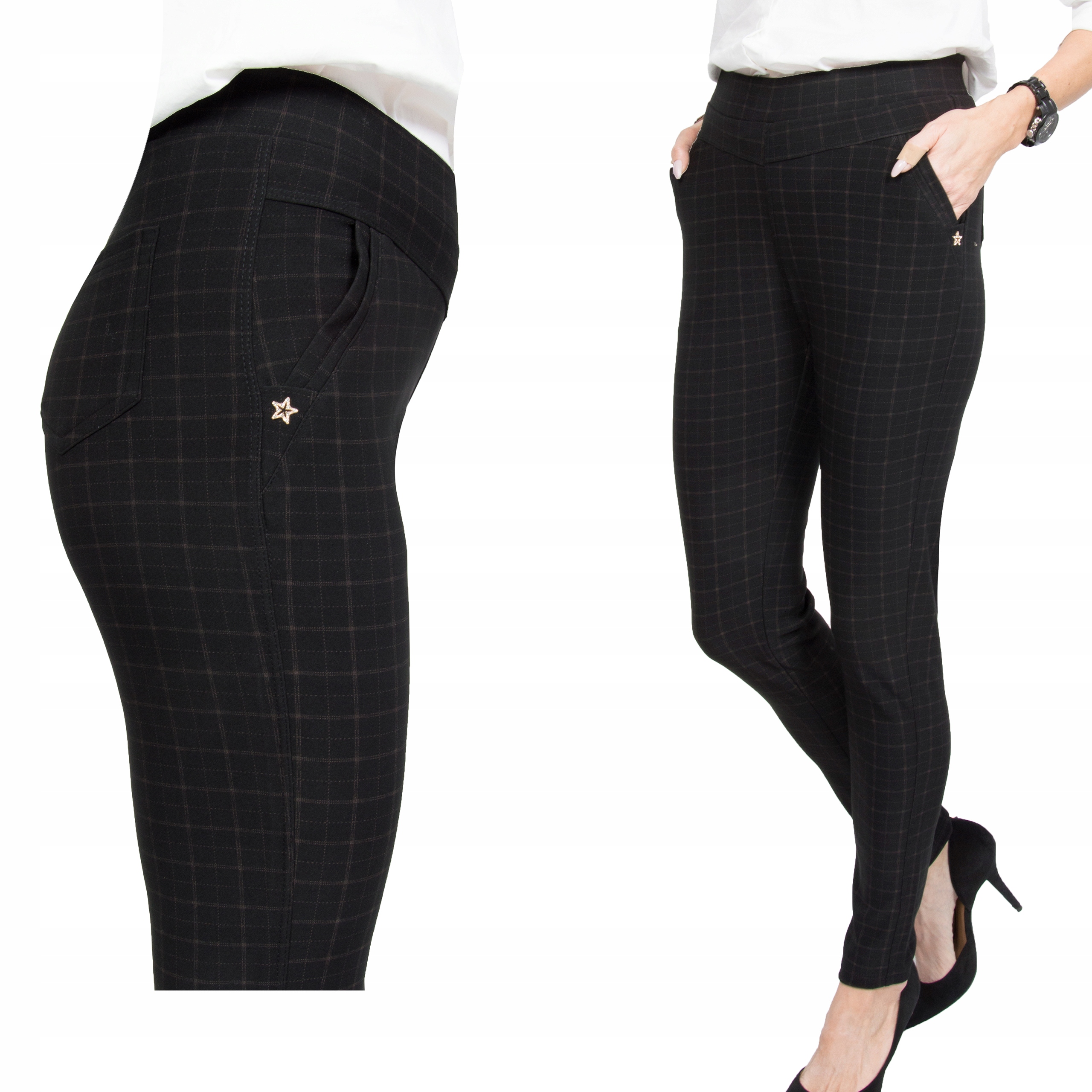 HB28 SPODNIE cygaretki PLUS SIZE (XL-6XL) r.50/52