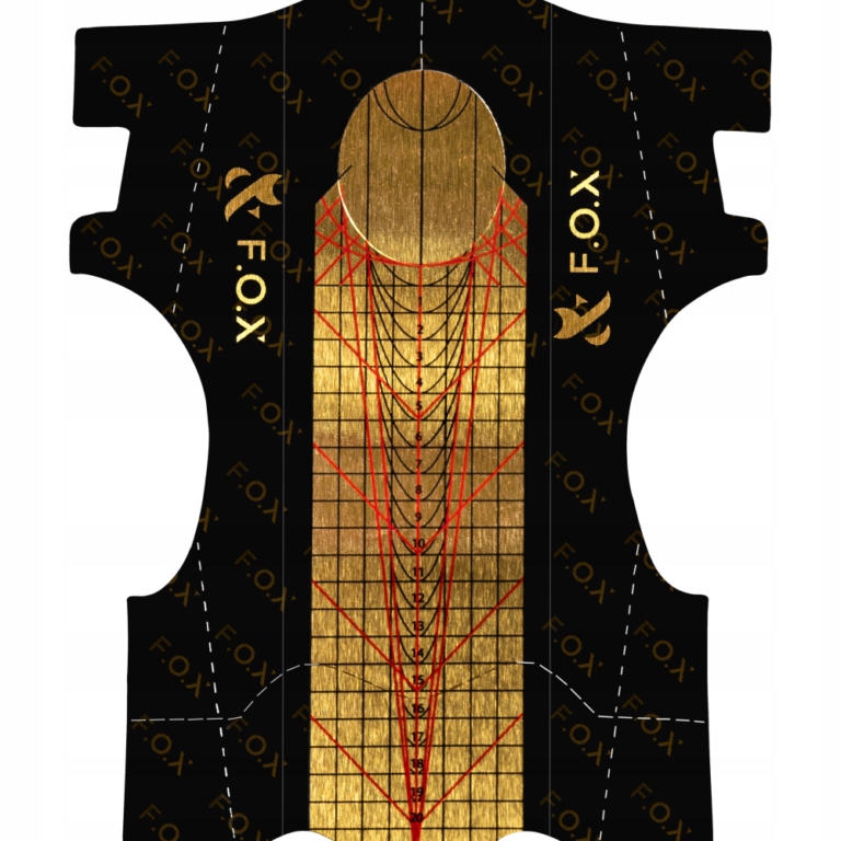 Papírové formy na prodlužování nehtů Fox Master Nail Forms 500ks