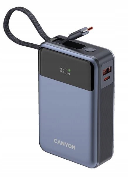 Canyon OnPower 600, Powerbank, 20.000 mAh, displej, in: Usb-c, out: Usb-c…