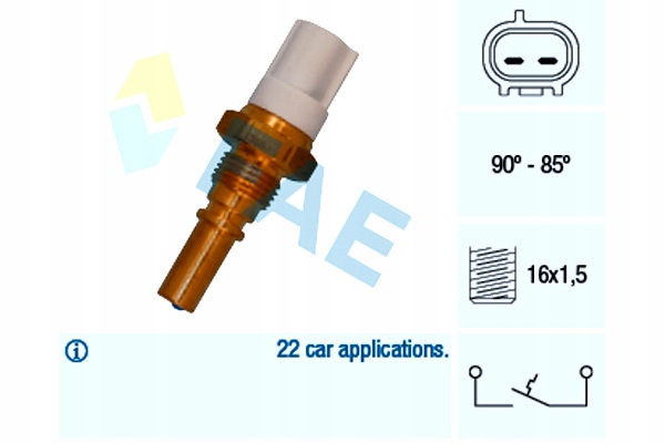FAE TERMOWYŁĄCZNIK WENTYLATORA CHŁODNICY LEXUS IS I IS SPORTCROSS