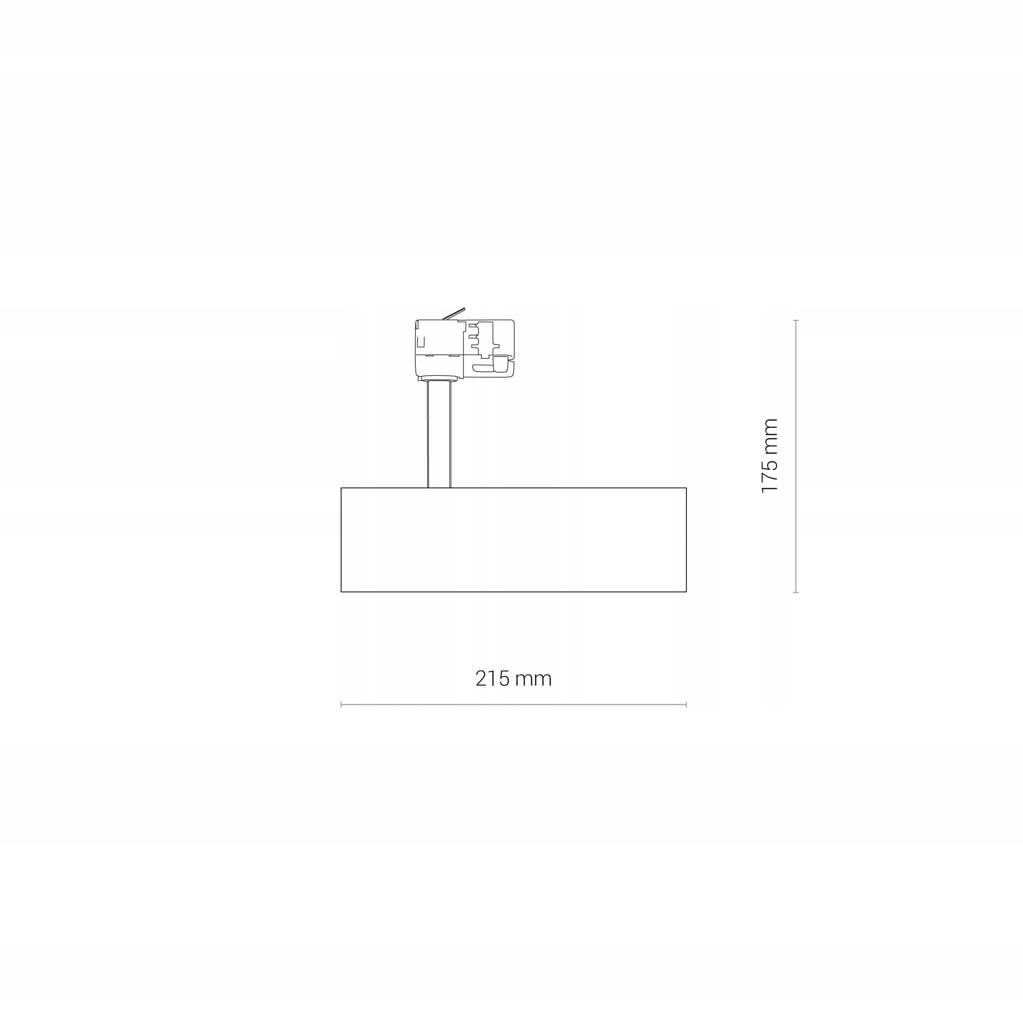 REFLEKTOR NA SZYNĘ 3-FAZOWĄ czarny LED Nowodvorski Rodzaj gwintu zintegrowane źródło LED