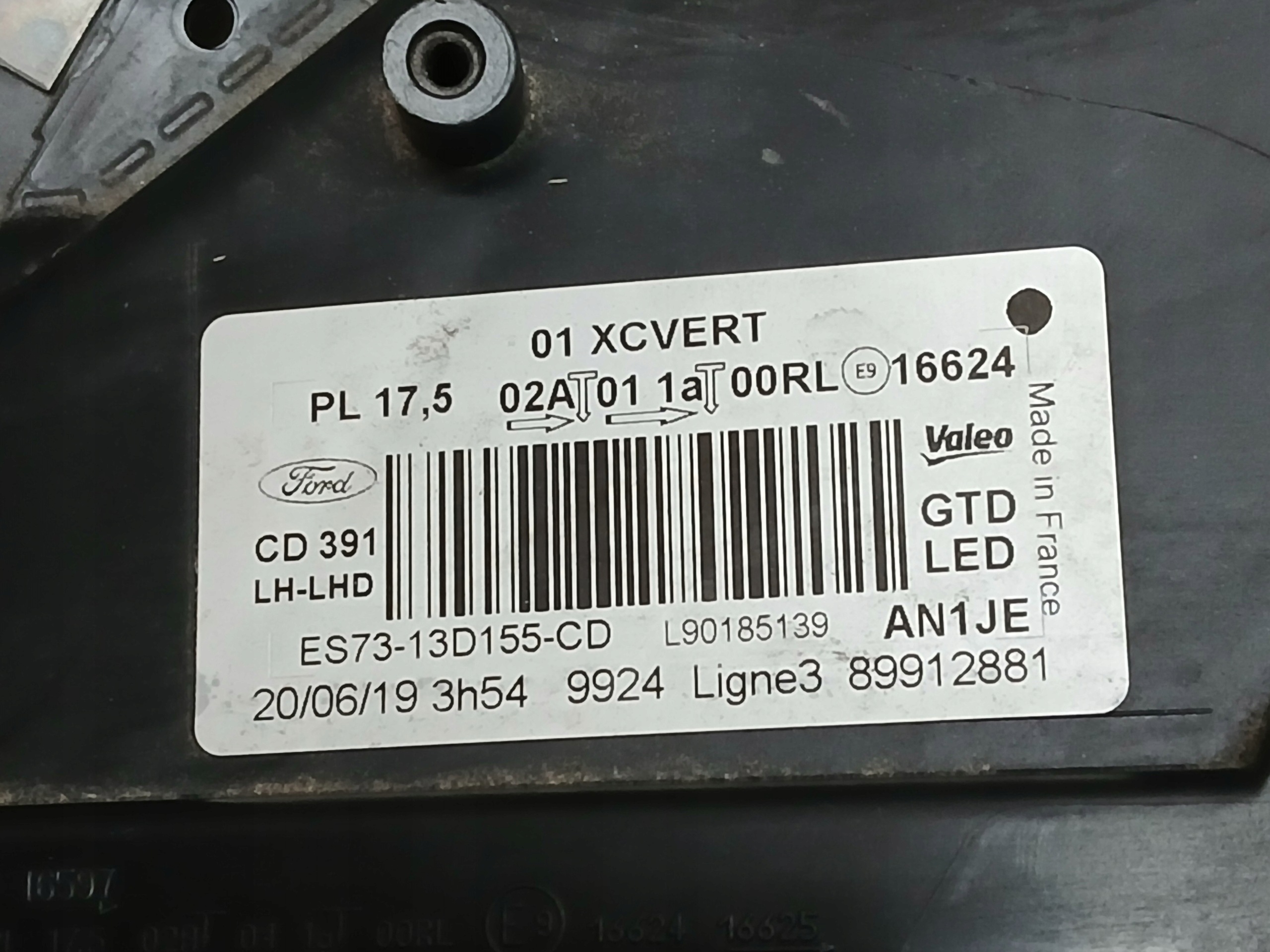 light front left FORD MONDEO MK5 FULL LED ES73-13D155-CD
