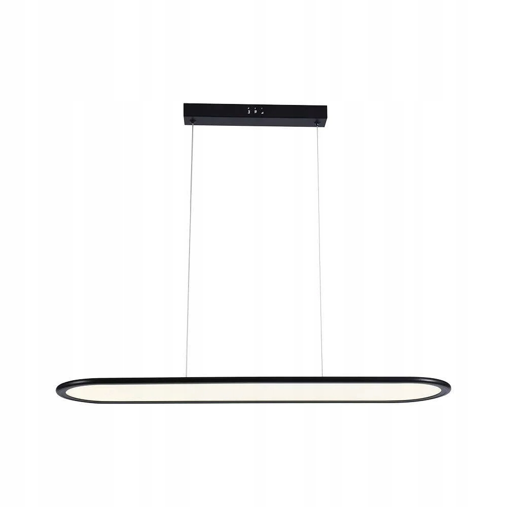 Závesná lampa Led panel čierna biela podlhovastá 80 cm neutrálne svetlo V-tac