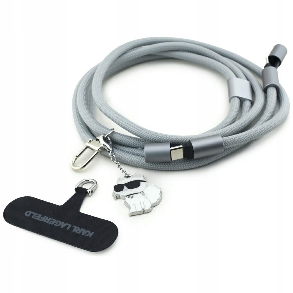Univerzální kabelové vodítko Karl Lagerfeld Cbdy Choupette Charm Usb-c/usb-c
