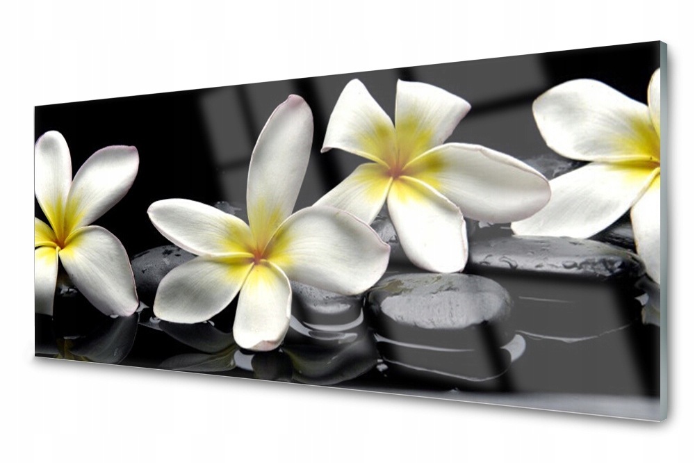 

Panel szklany do kuchni Kwiaty Spa 125x50