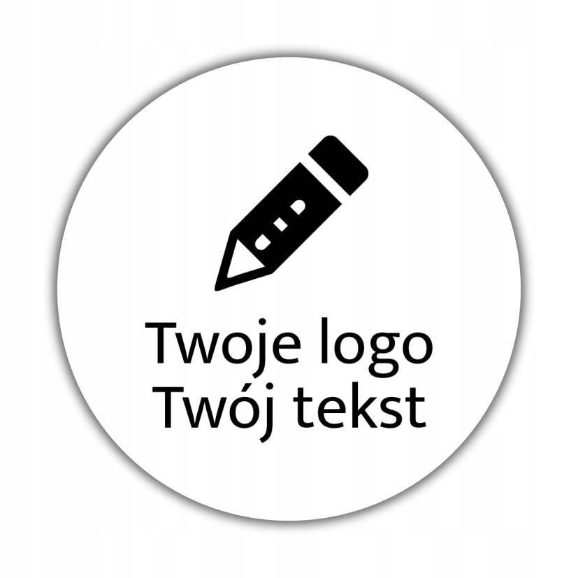 NAKLEJKI Z TWOIM LOGO NADRUK na paczkę 6cm x 6cm • Cena, Opinie