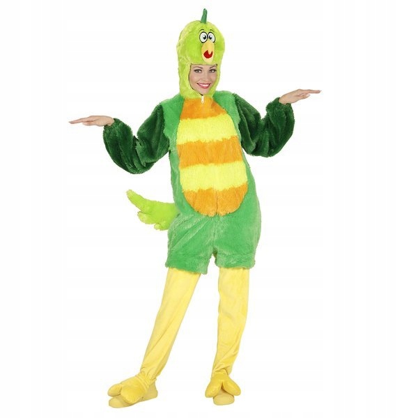 Kostým Kombinéza Papoušek Pták Zelený Zvíře M/L