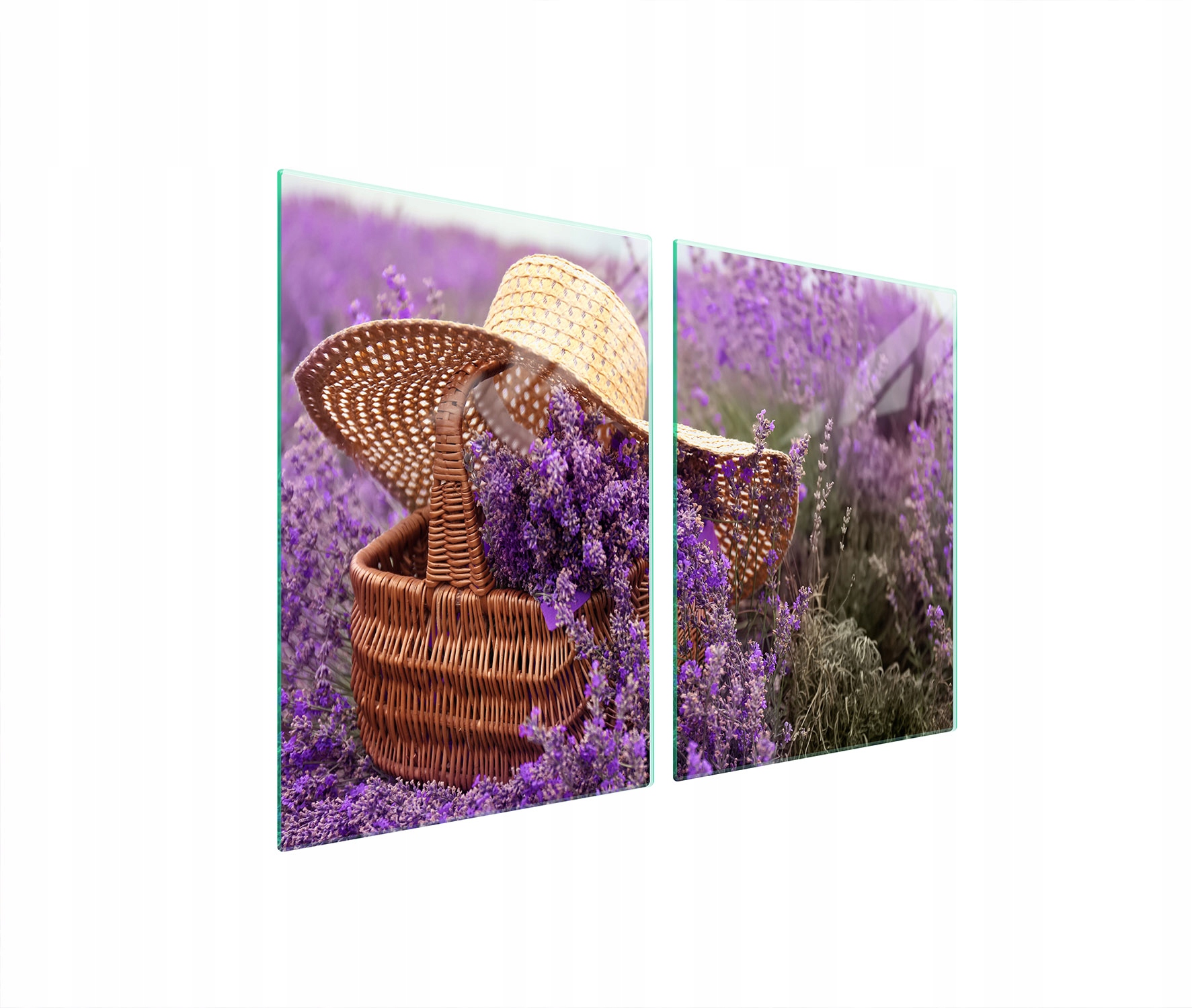 Skleněná Ochranná Deska Do Kuchyně 2x45x52 Levandule Tvrzené Sklo