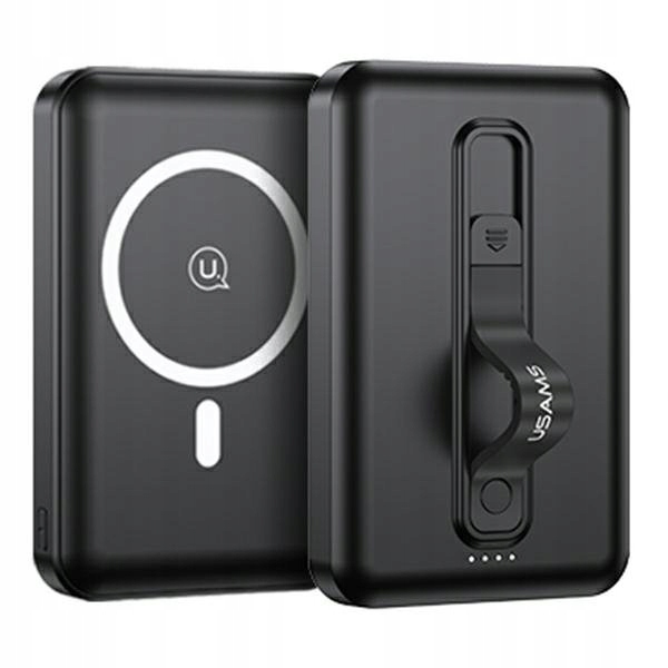 Powerbank Usams 10000mAh 20W Qc 3.0 Pd indukcyjny Fast Charge czarny