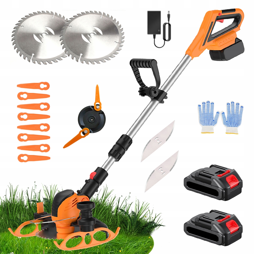 Aku Vyžínač S Nastavitelnou 3 Typy Řezacích Čepelí 15000RPM 2V1