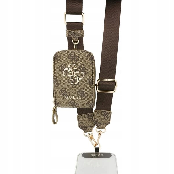 Guess Crossbody Popruh Pu 4G Metal Logo Peňaženka hnedý 57983128997