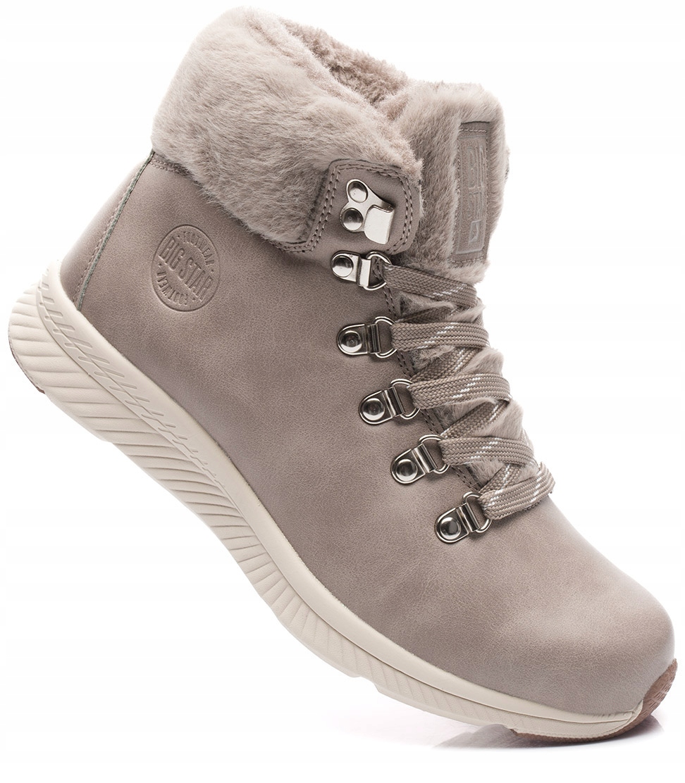 BIG STAR DAMSKIE BUTY TRAPERY ŚNIEGOWCE OCIEPLANE FUTERKIEM BEŻ r. 41 Kod producenta MM274487AW23BEŻ