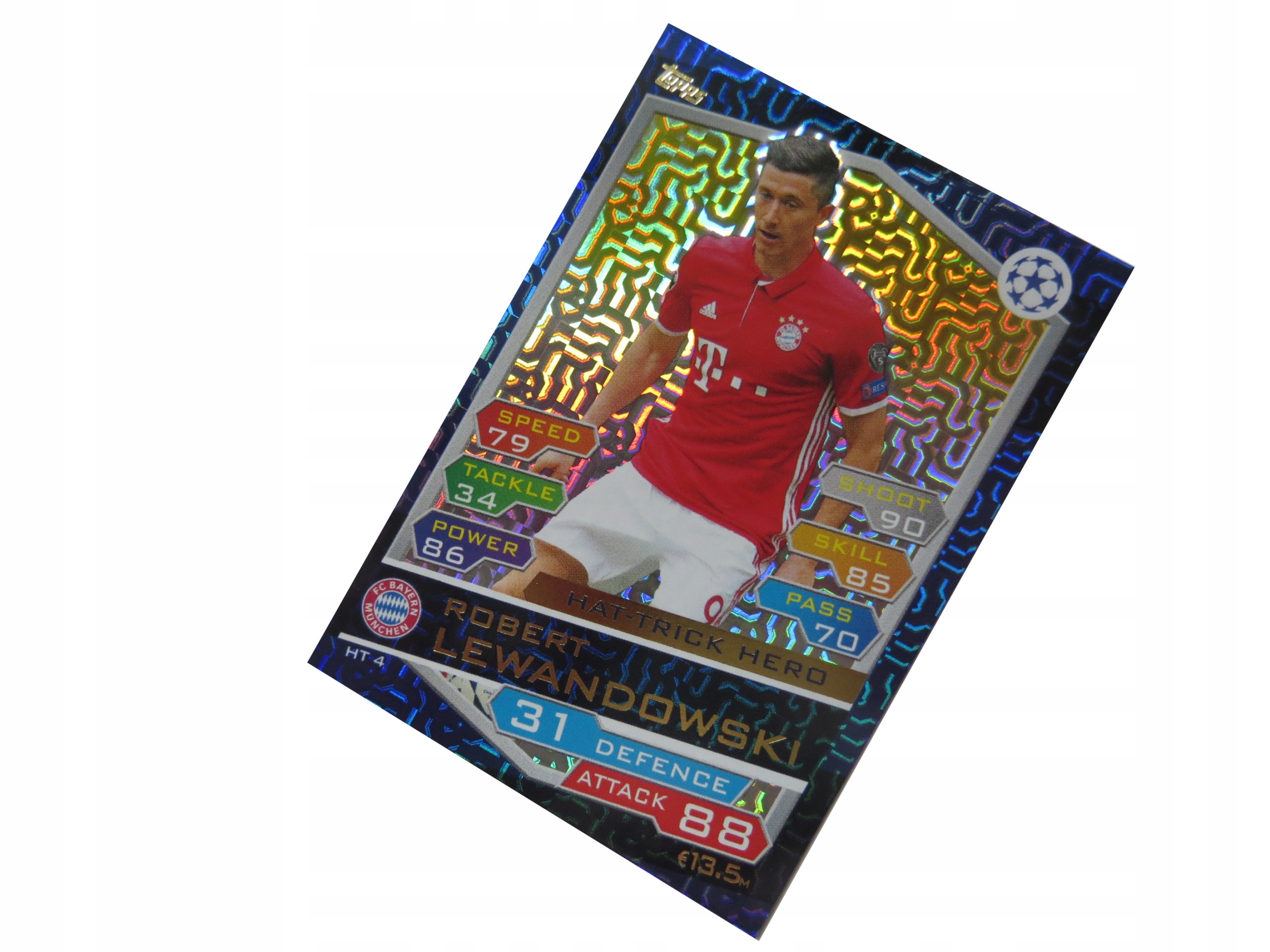 Topps Match Attax Champions League 2016 2017 Hat-trick Hero Lewandowski HT4