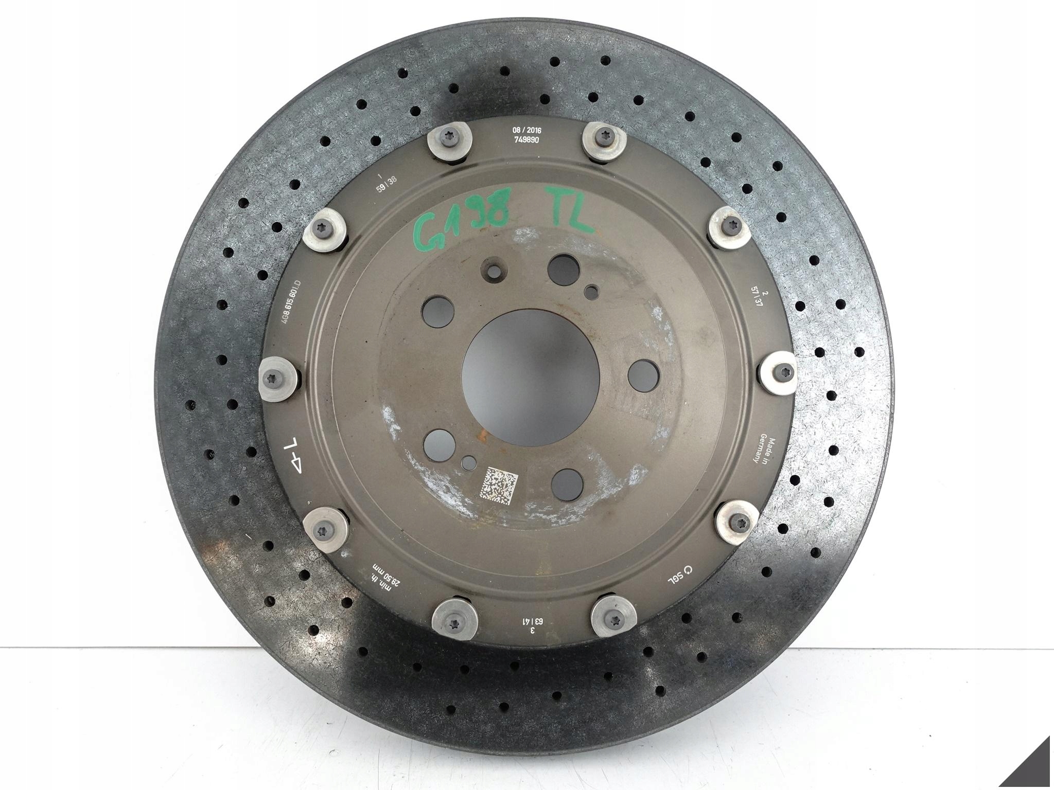 AUDI RS7 4G8 C7 PERFORMANCE disc CERAMICZNA rear part left 370x30 (only 70 KM)