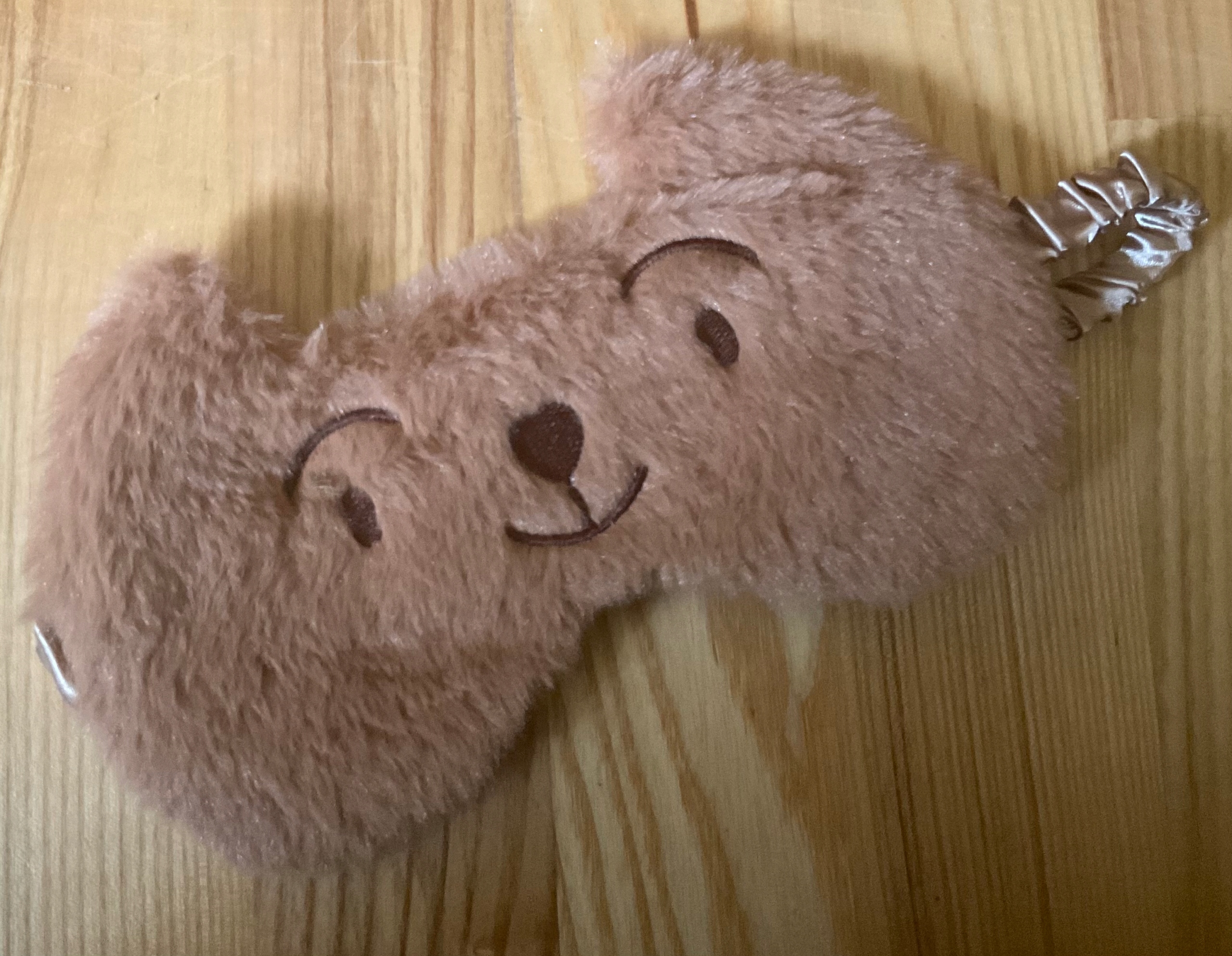 OPASKA na oczy MASKA do SPANIA SNU RELAKSU MASECZKA miś misiek misio plusz Materiał dominujący poliester