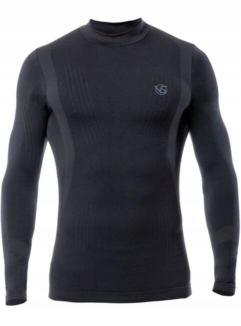 Vivasport Pánské funkční sportovní triko s dlouhým rukávem Barva: Black, Ve