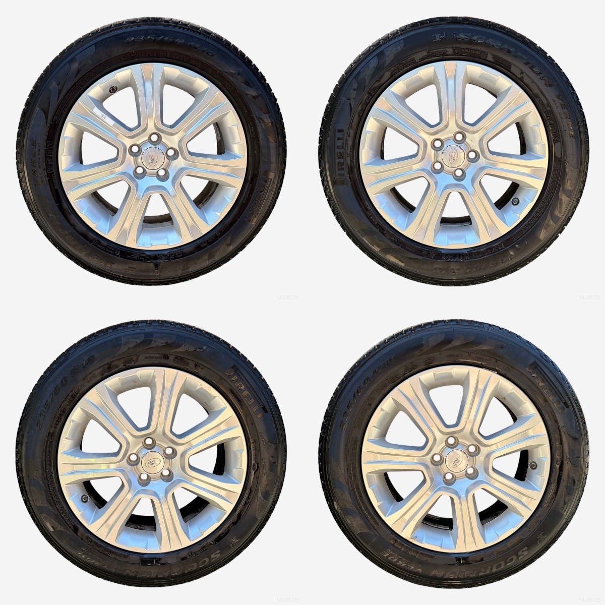 wheels tyres discs RANGE ROVER EVOQUE PIRELLI 235/60/18" 5MM winter M+S