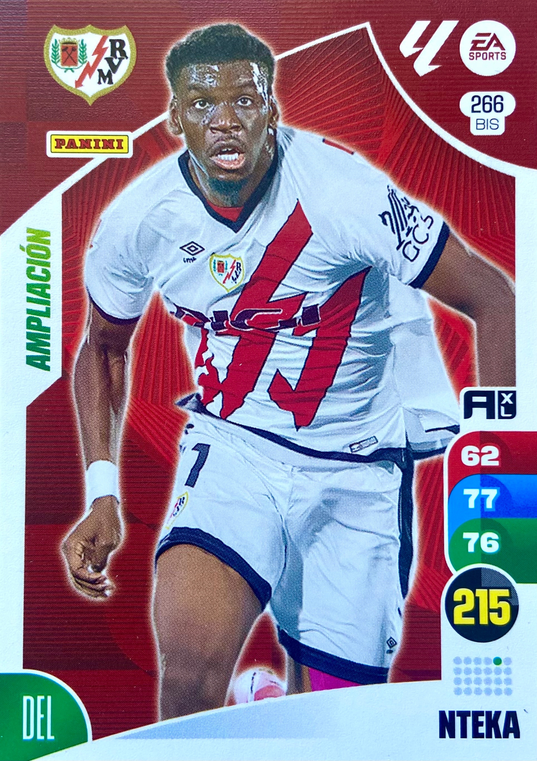 Panini La Liga 2024-25 2025 Base 266 Bis Nteka Rayo Vallecano