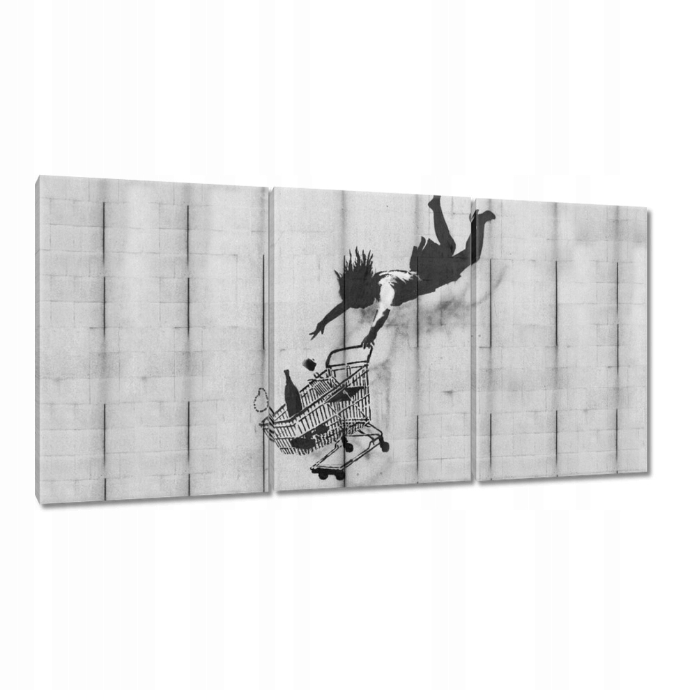 

Obrazy 120x60 Banksy koszyk