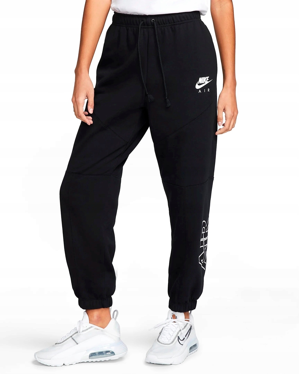 

Damskie spodnie dresowe Nike Air czarne r. L