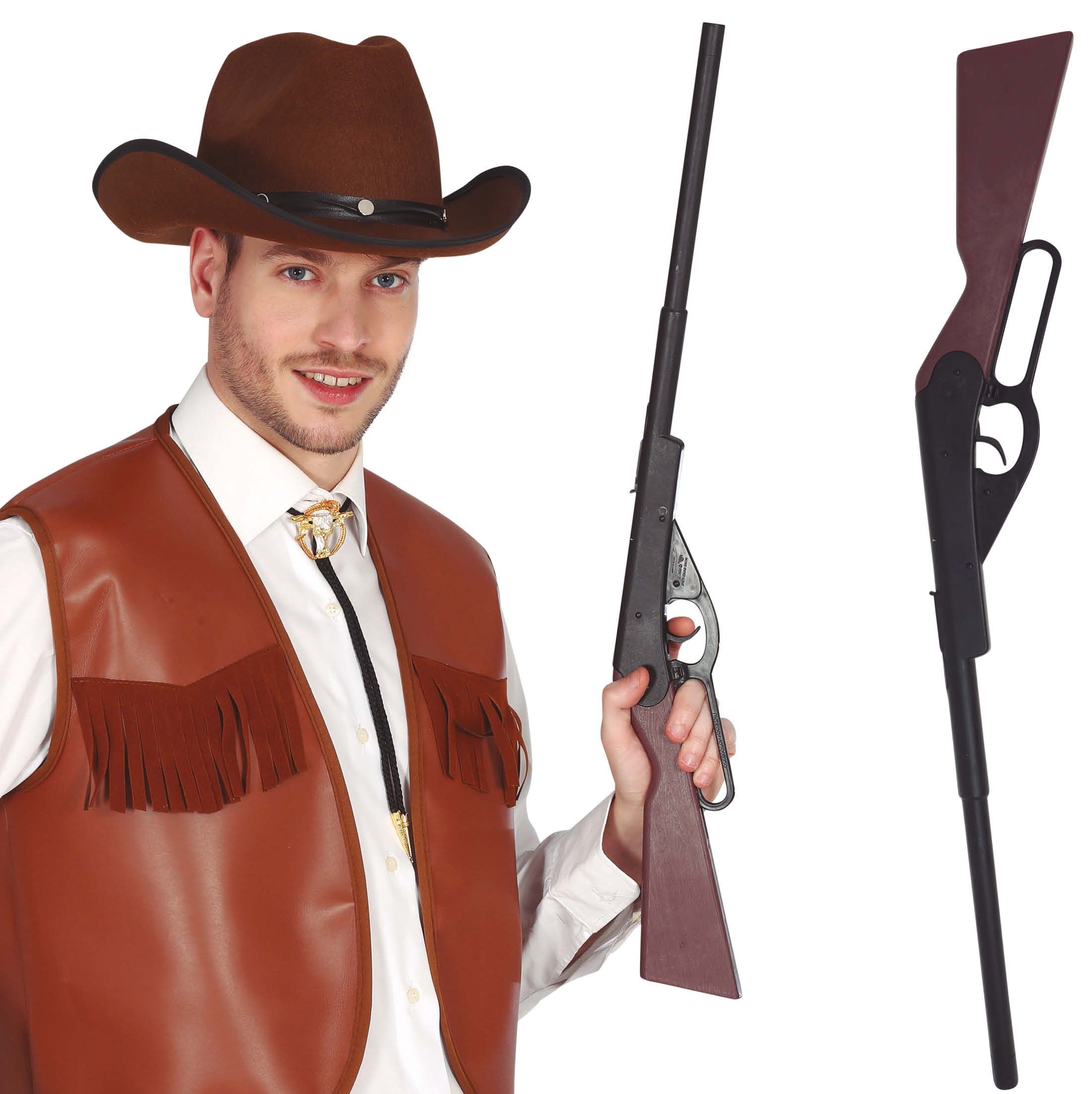 Broń Strzelba Karabin Kowboja Szeryfa Gangstera Dziki Zachód Western 65cm