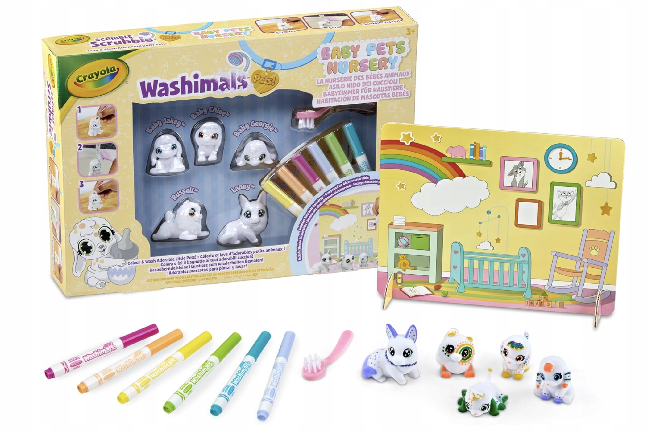 Crayola Washimals Sada Na Vybarvování Pro Děti Pets Štěňátka Popisovače